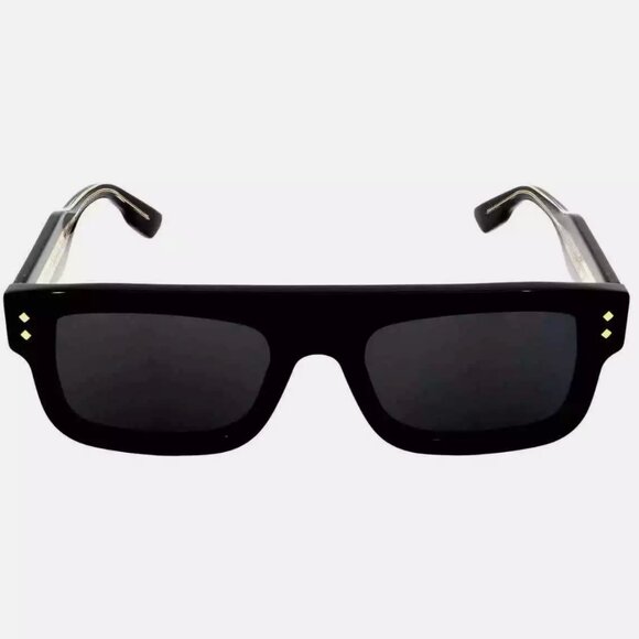 Gucci Grey 53mm Rectangular Men's Sunglasses - Picture 3 of 4